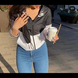 Black & white Nike Windbreaker